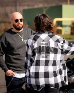 Thunderbike Flanellhemd Original Weiß/schwarz -Thunderbike Verkaufsgeschäft 19 32 1272v 4