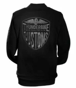 Thunderbike Zip Sweatshirt New Custom, Schwarz -Thunderbike Verkaufsgeschäft 19 40 1011v 3