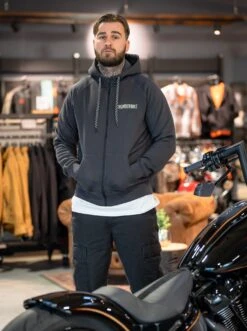 Thunderbike Zip Hoodie Genuine Service Grau -Thunderbike Verkaufsgeschäft 19 40 1513v 3