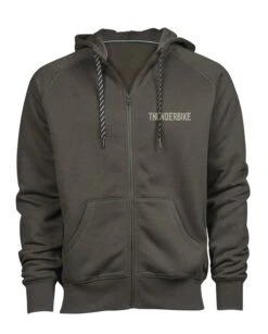 Thunderbike Zip Hoodie Genuine Service Grau
