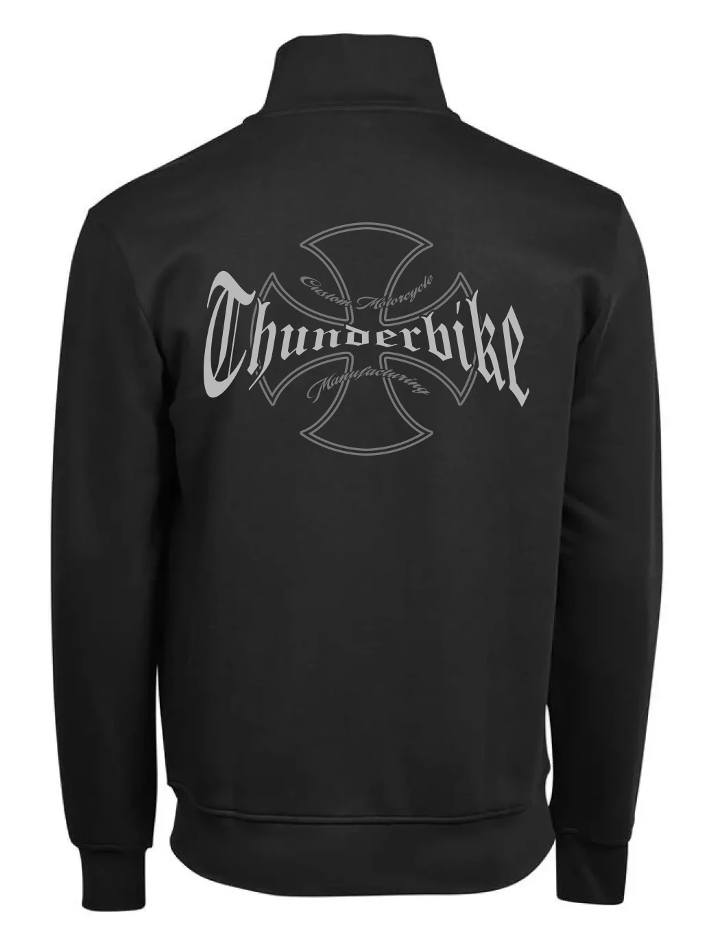 Thunderbike Zip Sweater Malteser Schwarz 4 Thunderbike Zip Sweater Malteser Schwarz – Bild 2