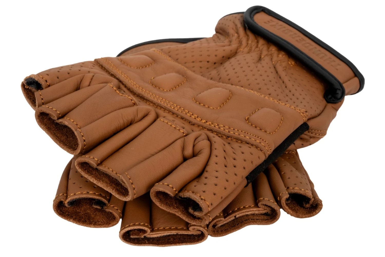 Thunderbike Porto Halbfinger-Handschuh Braun 6 Thunderbike Porto Halbfinger-Handschuh Braun – Bild 4