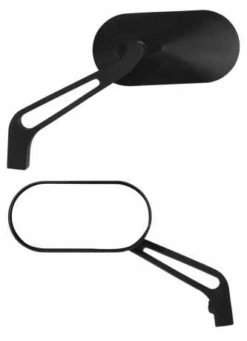 Spiegel Set Oval Schwarz