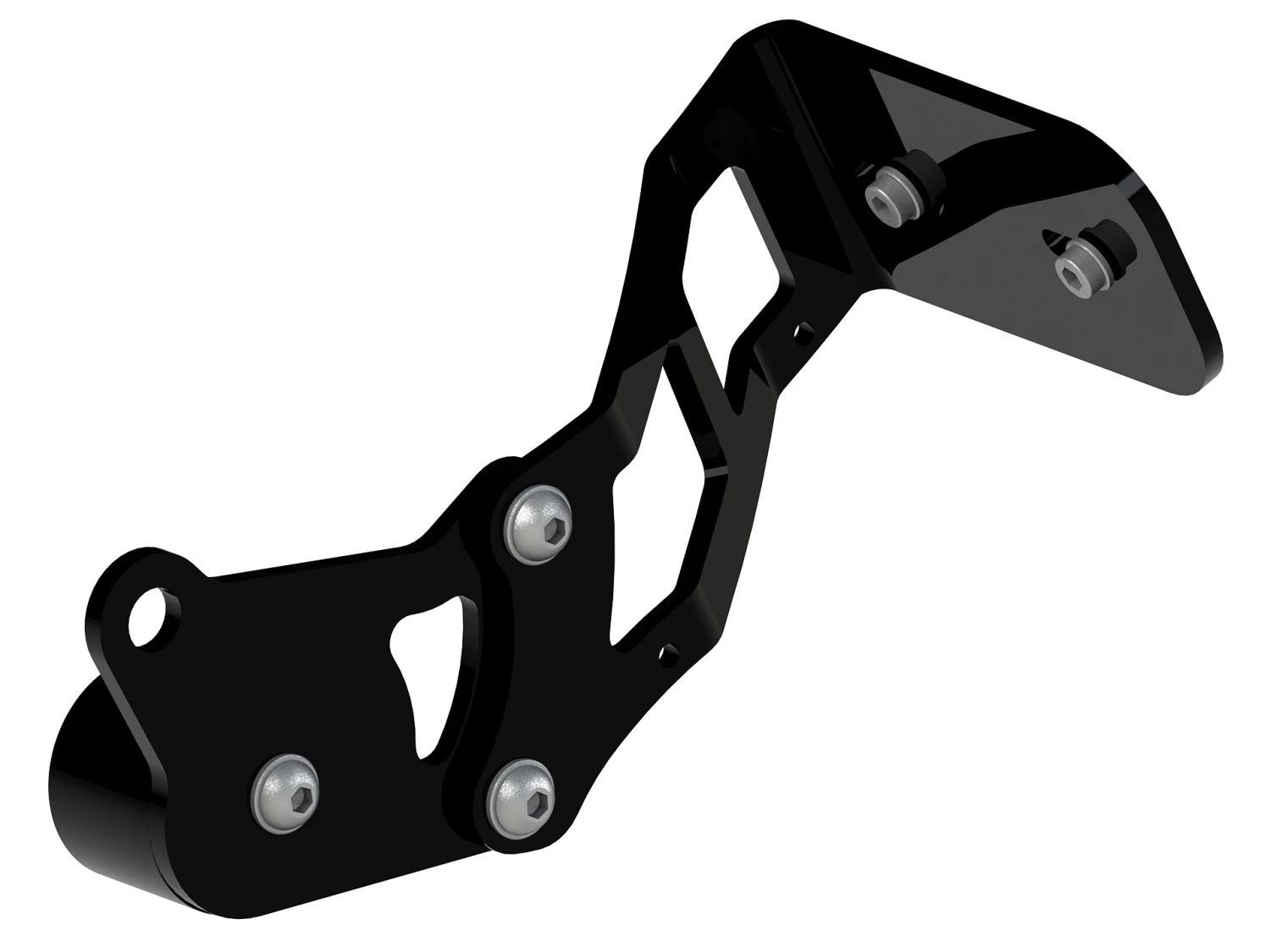 Seitlicher Kennzeichenhalter Medium Pro Schwarz 3 Seitlicher Kennzeichenhalter Medium Pro Schwarz