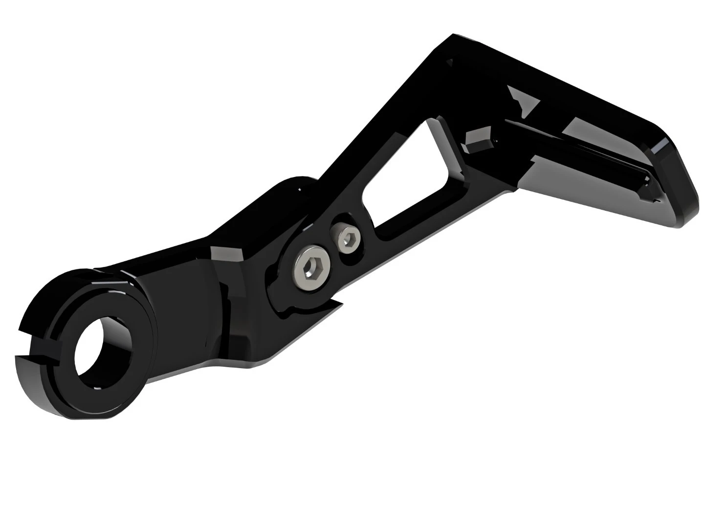 Seitlicher Kennzeichenhalter Medium Pro Alu Schwarz 3 Seitlicher Kennzeichenhalter Medium Pro Alu Schwarz