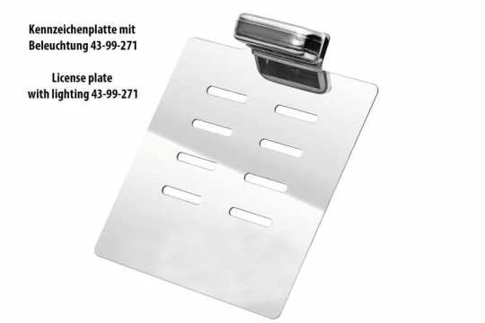 Kennzeichenplatte Edelstahl 4 Kennzeichenplatte Edelstahl – Bild 2