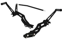 Fußrasten Vorverlegungskit Phantom Lang Schwarz Matt