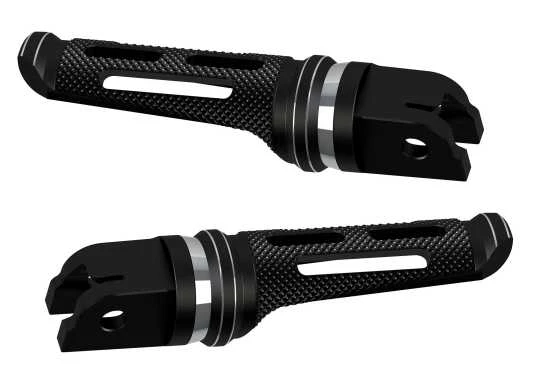 Fahrer Fußrasten Set SP-S Schwarz 3 Fahrer Fußrasten Set SP-S Schwarz