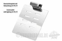 Nummernschildbeleuchtung Chrom -Thunderbike Verkaufsgeschäft 43 99 271 210