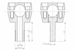 Riser Old Style Mit Kabeldurchführung -Thunderbike Verkaufsgeschäft 51 00 260v 5 tb5