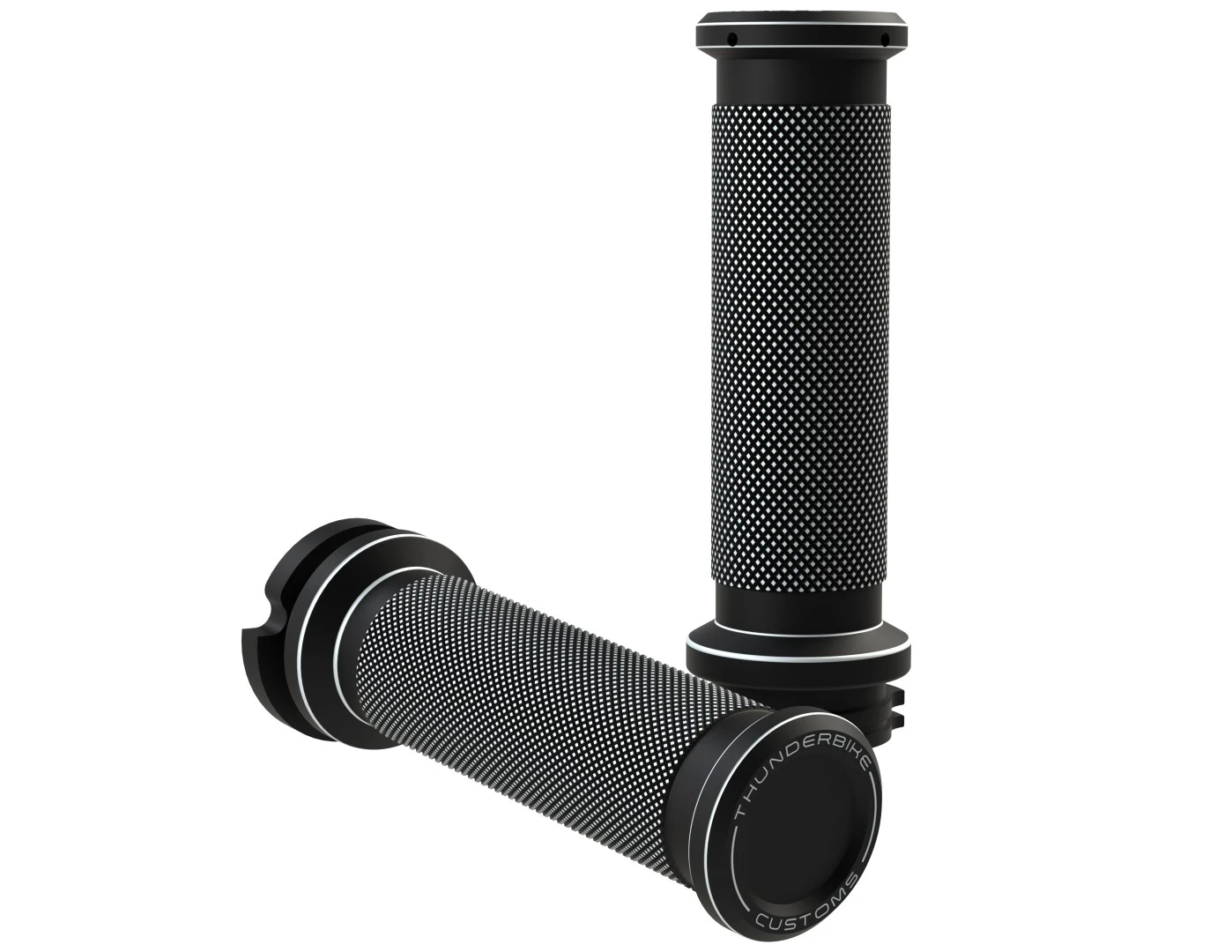 Griffe SP-S Mit Logo Satin Schwarz Cut 3 Griffe SP-S Mit Logo Satin Schwarz Cut