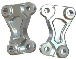 Bremssattel Adapter Set Axial 320->340mm Poliert