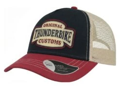 Thunderbike Trucker Cap Customs Blau/rot/beige